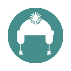 winter hat isolated icon vector illustration design