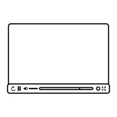 media player template icon vector illustration design