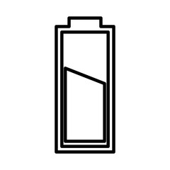 battery level interface icon vector illustration design