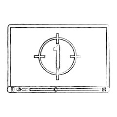 media player template icon vector illustration design