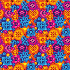 Tribal ethnic flat seamless pattern with paisley 