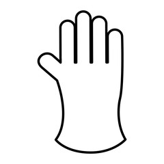 laundry gloves isolated icon vector illustration design