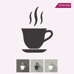 Coffee cup - vector icon.