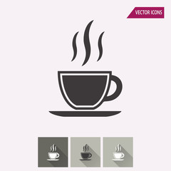 Coffee cup - vector icon.
