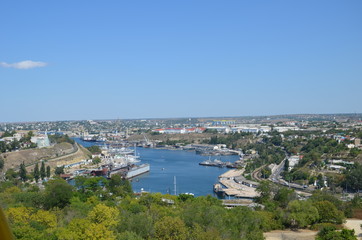 Fototapeta na wymiar Views of the city of Sevastopol in May 2014