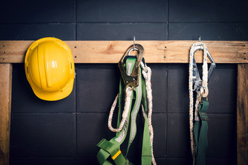 Standard construction safety ,helmet, fall protection