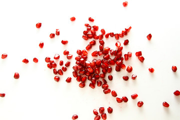 Pomegranate seed fruit background