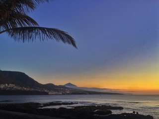 Fototapeta premium sunset on canary