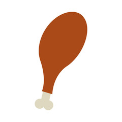 thanksgiving turkey food icon vector illustration design