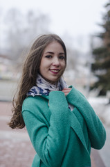 beautiful girl in cardigan