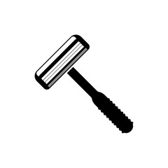 Pictogram razor icon. Black icon on white background.