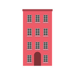 Naklejka premium cute building antique icon vector illustration design