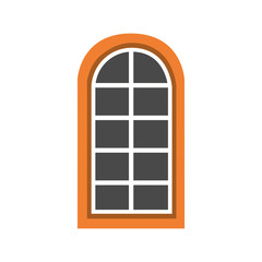windows house style isolated icon vector illustration design