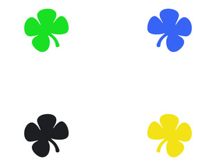 Flat clover plant set 