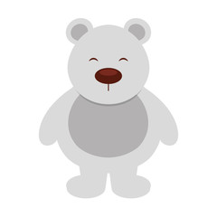 polar bear cute character vector illustration design