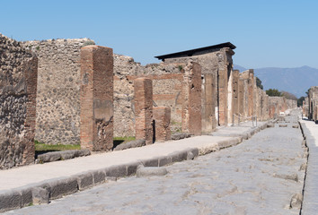 Obraz premium The ruins of Pompeii, Italy