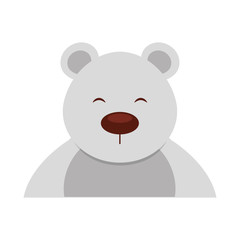 polar bear cute character vector illustration design