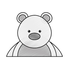 polar bear cute character vector illustration design