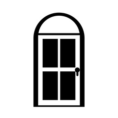 door house style isolated icon vector illustration design