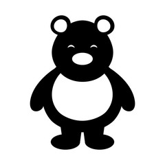polar bear cute character vector illustration design