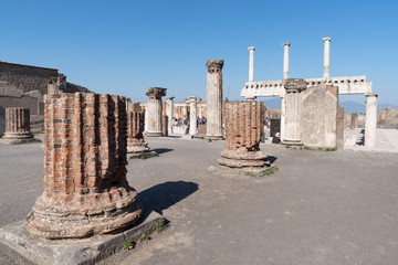 The ruins of Pompeii, Italy