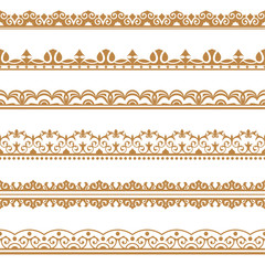 Set of vector art dividers