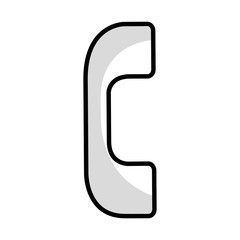 telephone service isolated icon vector illustration design