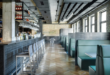 Cafe in a loft style