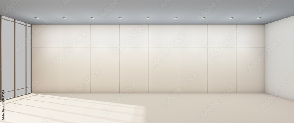 Poster modern arts and gallery clean and frame wall simple / 3d rendering