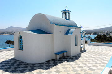 Church in Apollonia Village Milos, Greece.