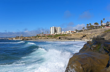 San Diego Beach View - obrazy, fototapety, plakaty