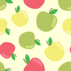 Seamless apple background. Can be used for wallpaper, web page background, surface textures.
