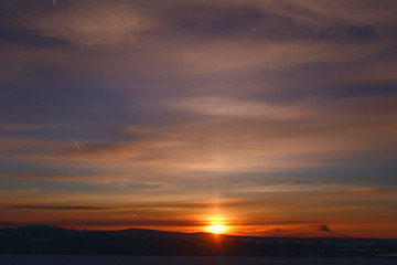 Obraz premium sunrise, beautiful dawn, morning, bright skies, sky