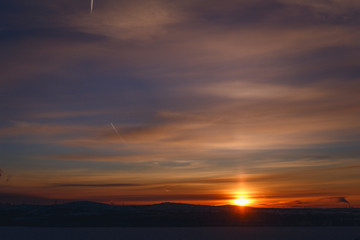 sunrise, beautiful dawn, morning, bright skies, sky