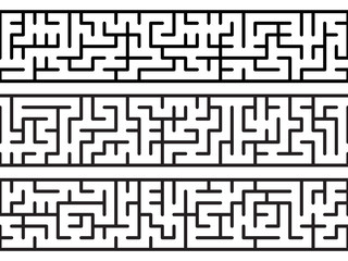 Maze seamless borders