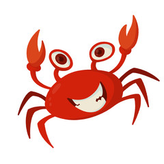 illustration of cartoon crab