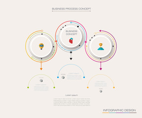 Vector infographics timeline design template with label design and 5 options or steps. Can be used for content, business, process infographics, diagram chart, flowchart, process diagram, time line