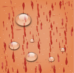 waterdrop on apple texture, illustration