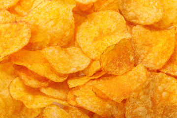 Potato chips background
