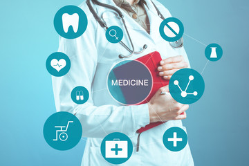 Hands of medical doctor
