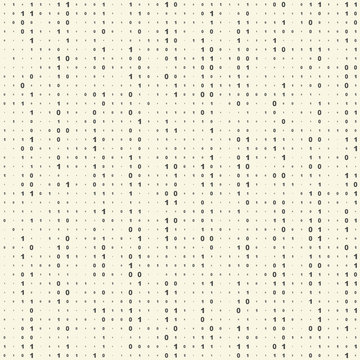  Seamless Binary Code Background. Vector Regular Numbers Texture