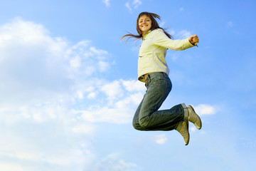 Girl jumping