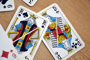 Cartes à jouer-Pêle-mêle de 52 cartes