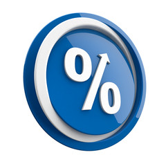 ikona plastikowa 3D niebieskie koło i pierścień