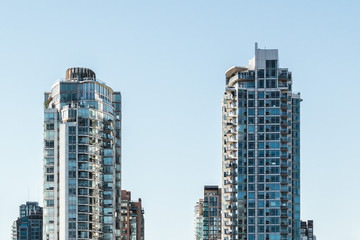 Fototapeta na wymiar Buildings in Downtown Vancouver, BC, Canada