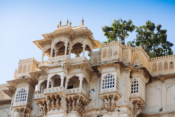 City Palace and Pichola lake in Udaipur, Rajasthan, India