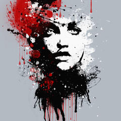 Abstract print for T-shirt