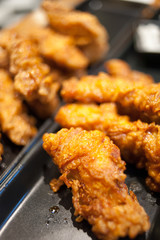 fried chicken with sauce