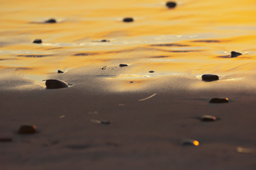 Stones on an ocean shore