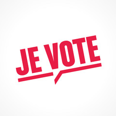 je vote